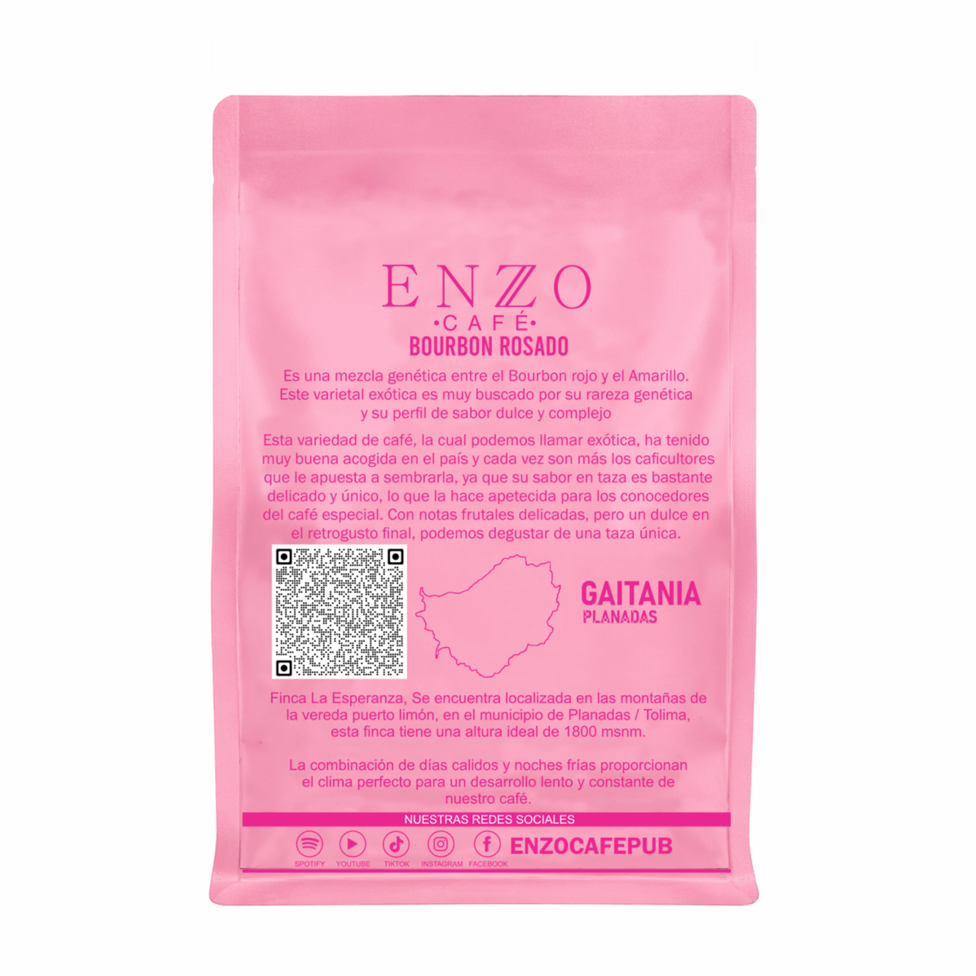 Bourbon Rosado Lavado – Gaitania, Tolima